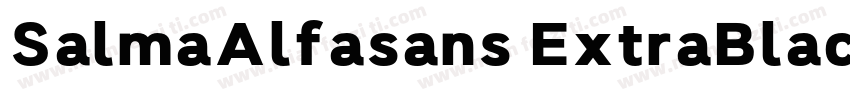 SalmaAlfasans ExtraBlack字体转换